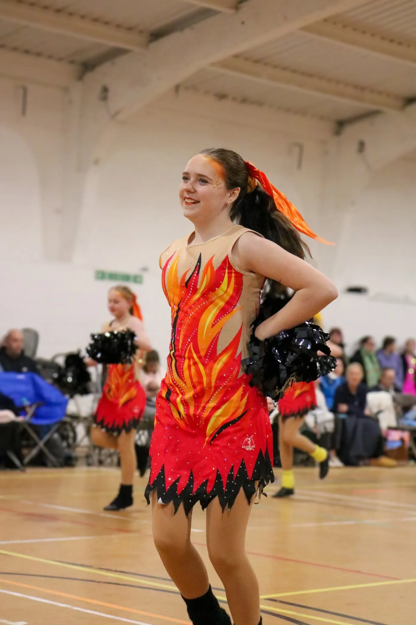 Diamond Twirlers Juniors majorettes performing