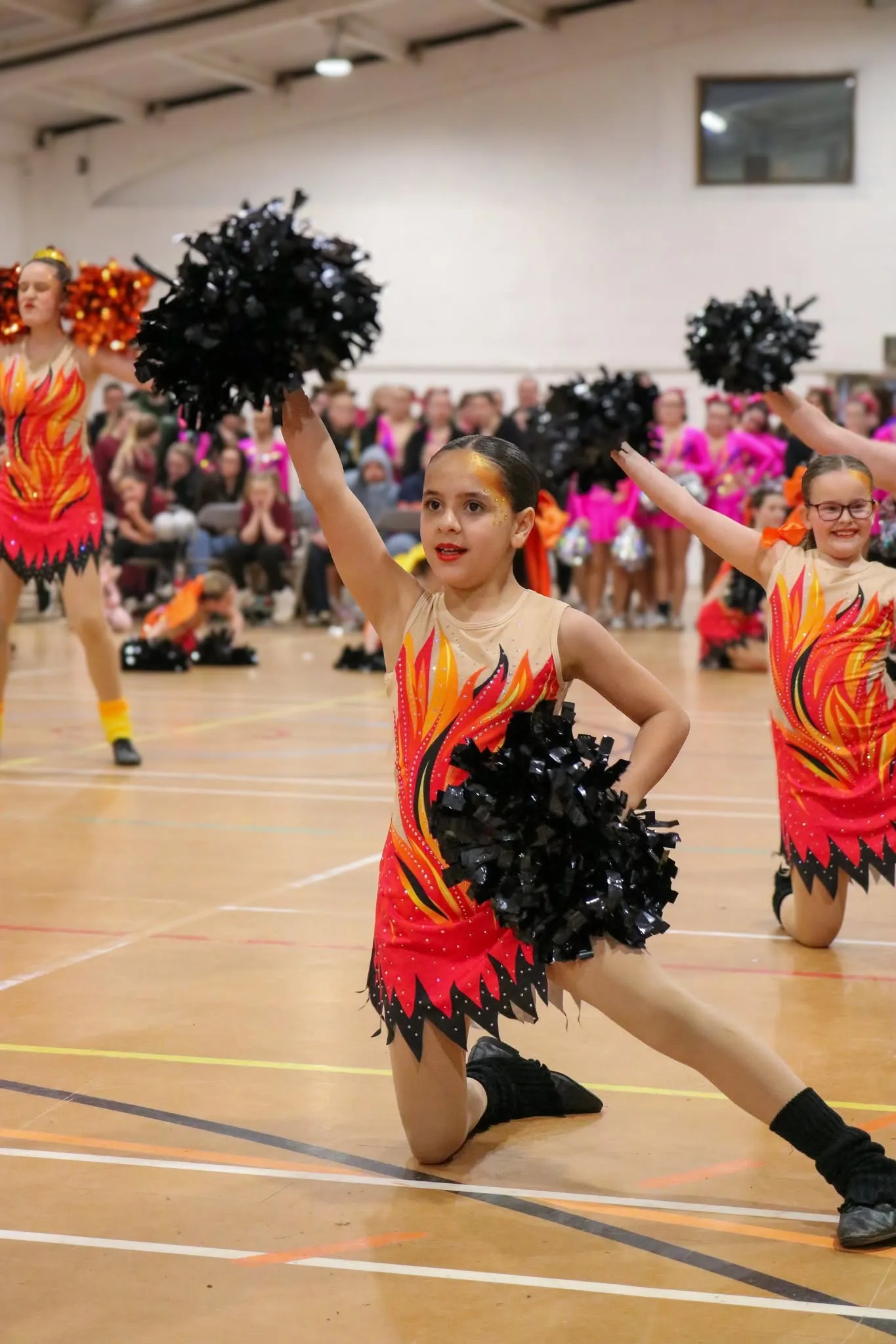 Diamond Twirlers Juniors majorettes performing