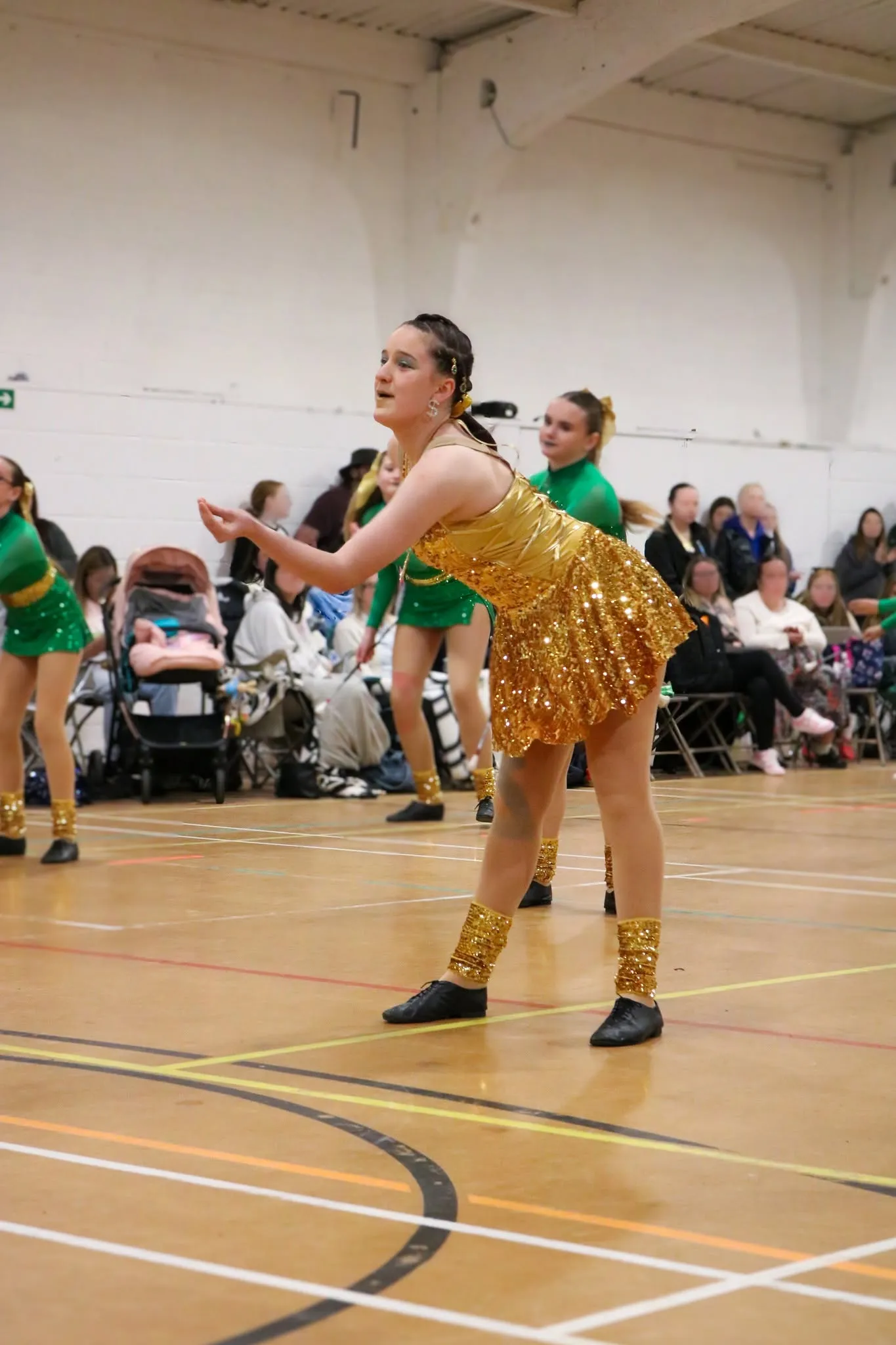 Diamond Twirlers majorettes performing