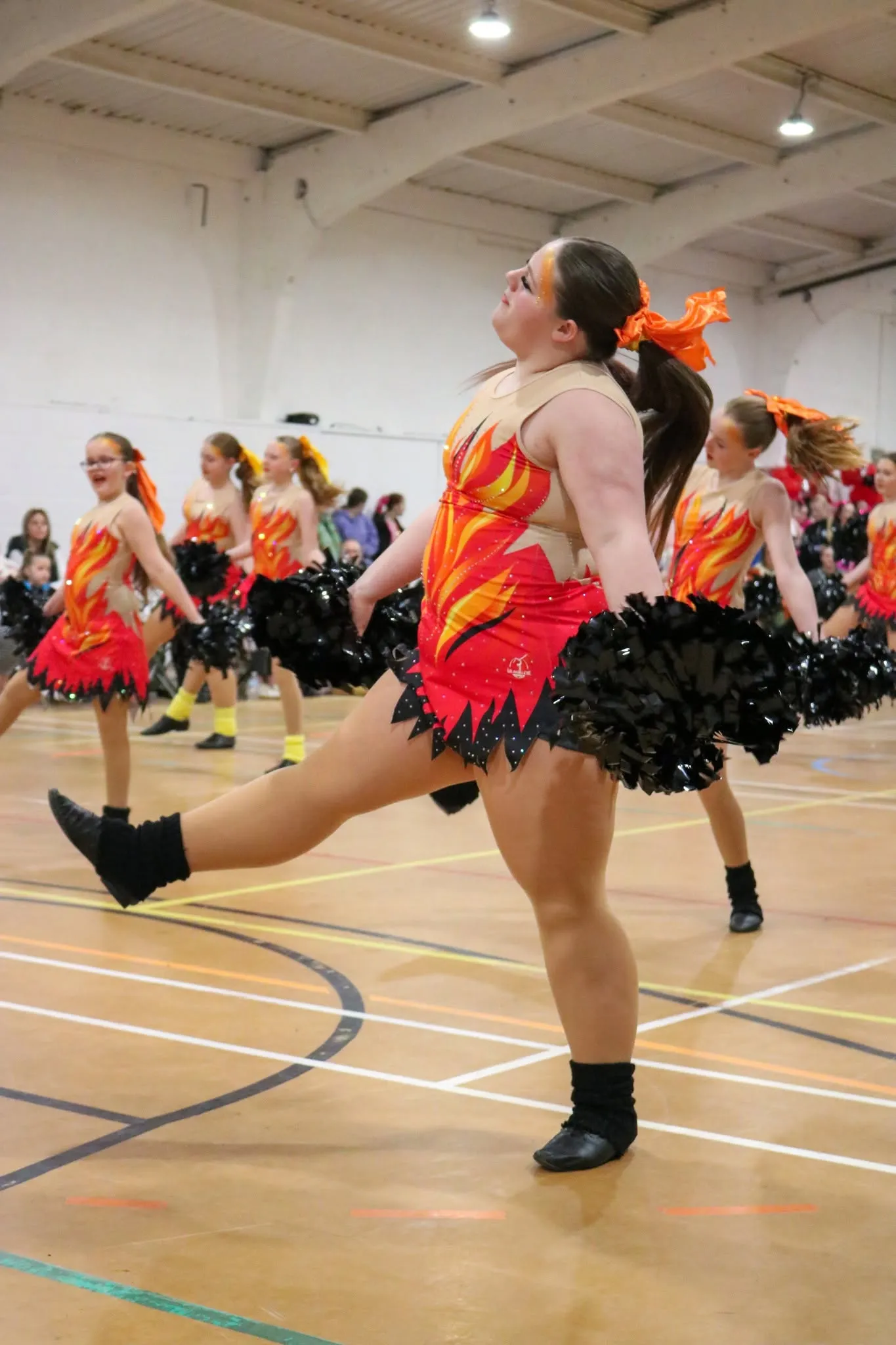Diamond Twirlers Juniors majorettes performing