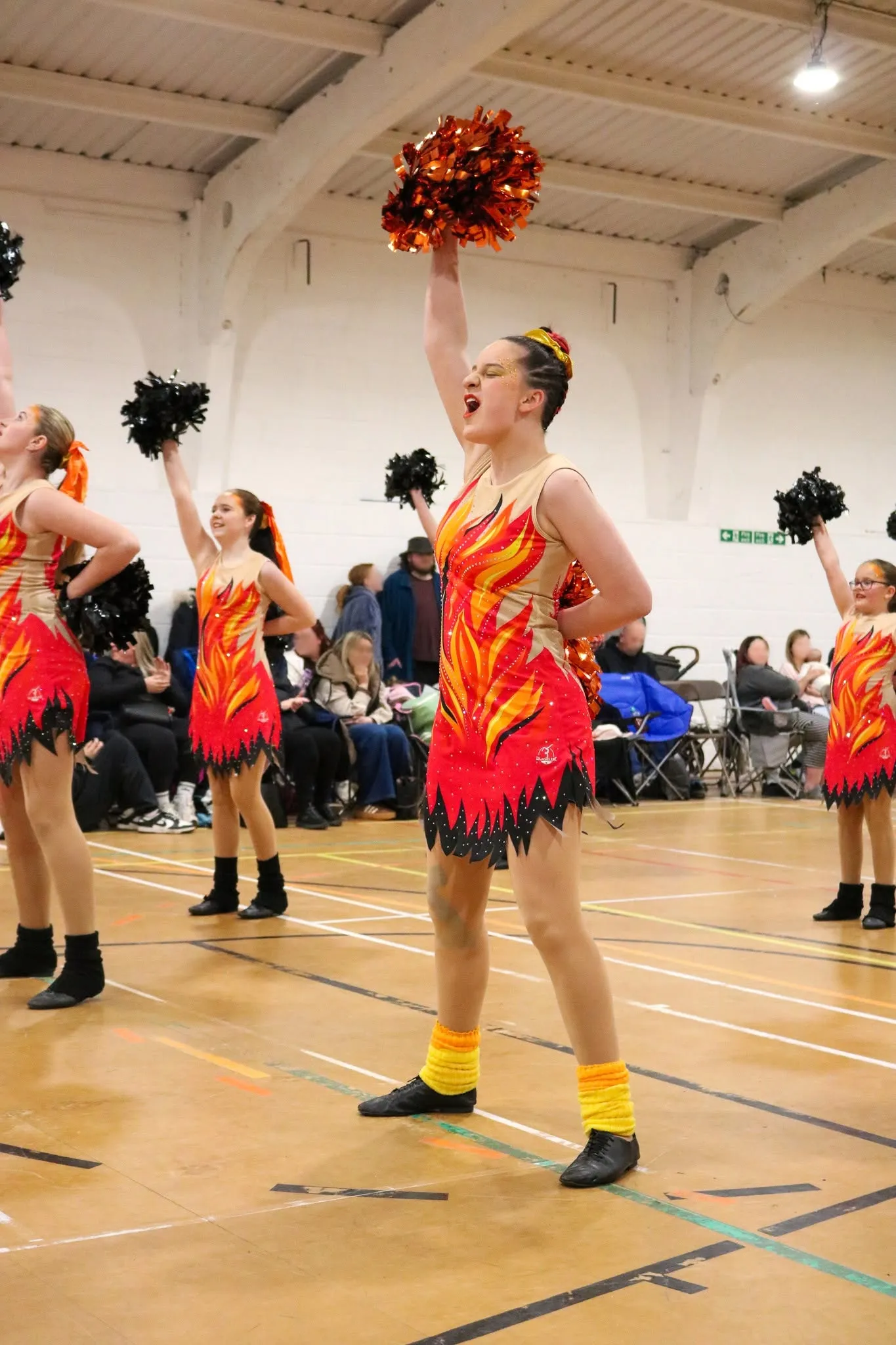 Diamond Twirlers Juniors majorettes performing