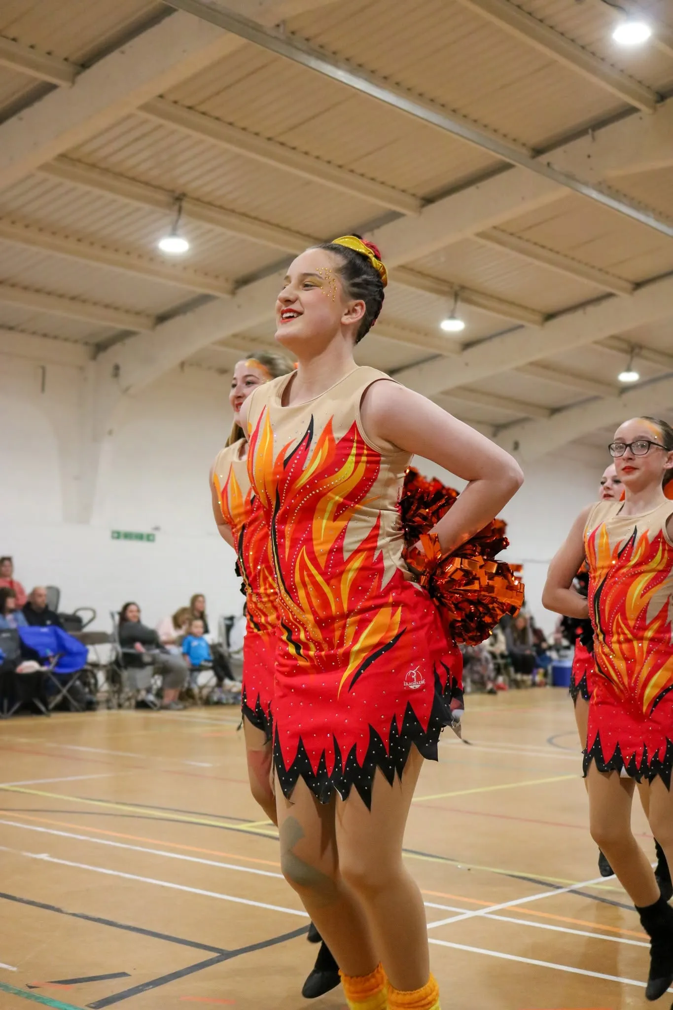 Diamond Twirlers Juniors majorettes performing
