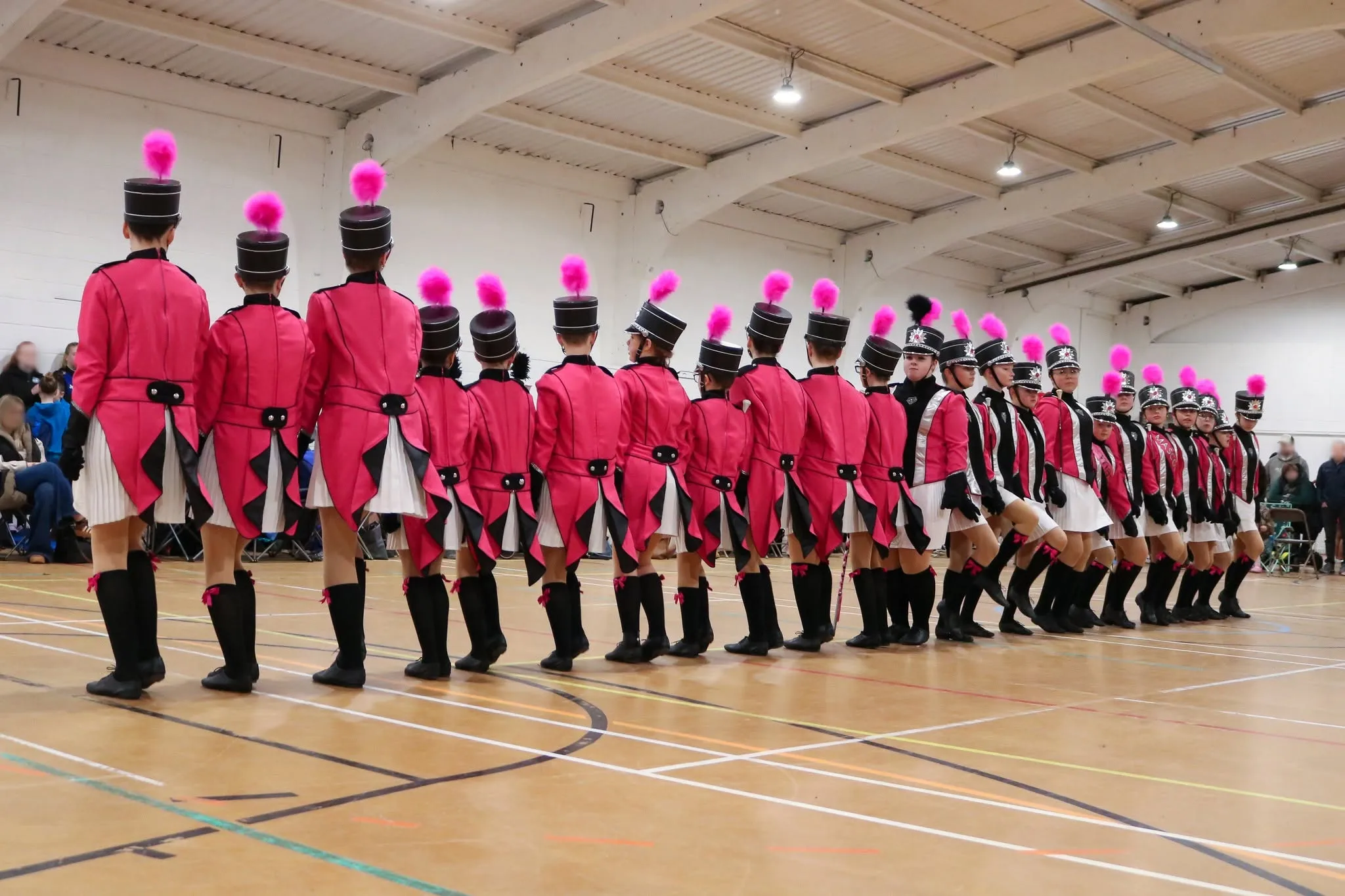 Diamond Twirlers Juniors majorettes performing
