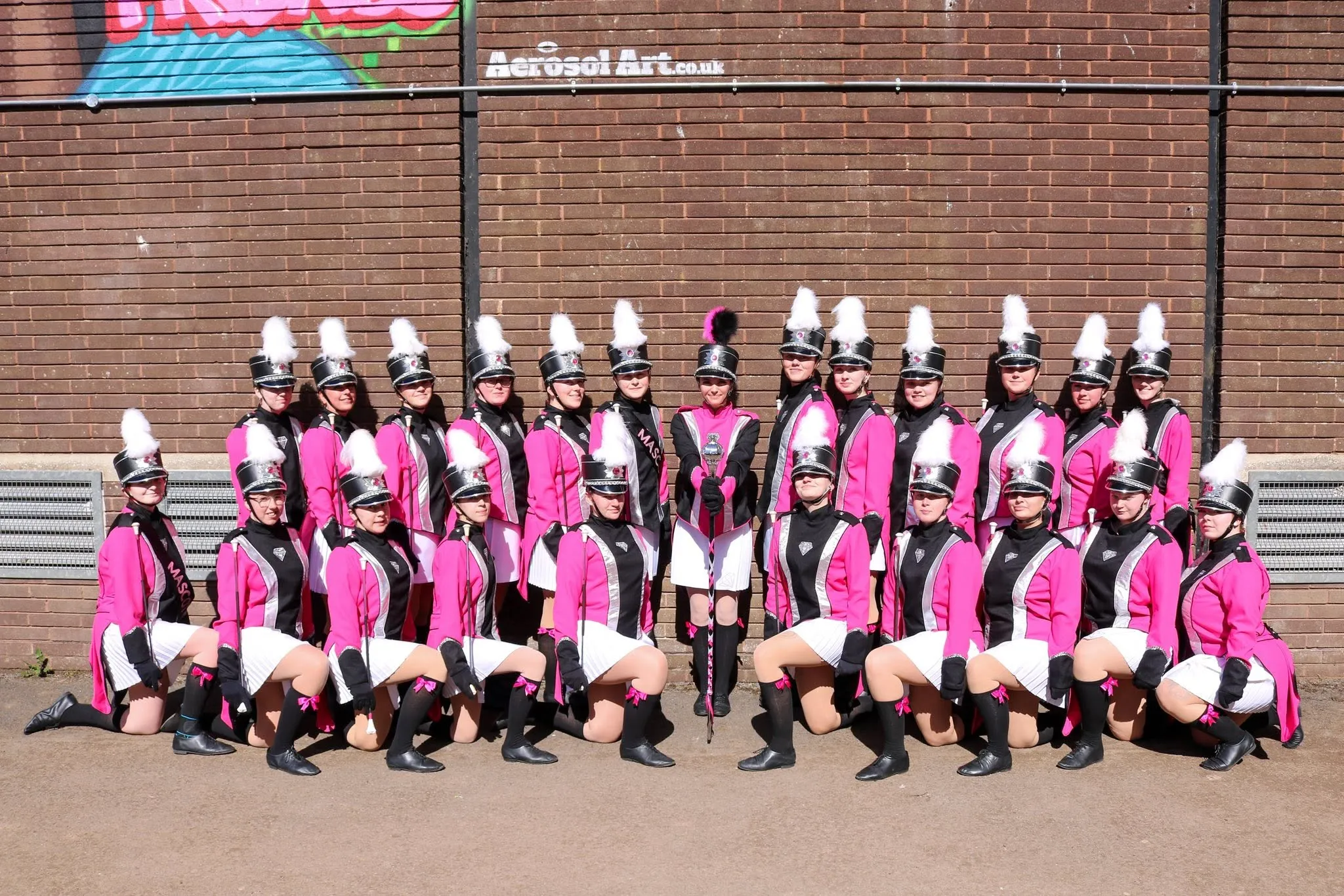 Diamond Twirlers Military routine