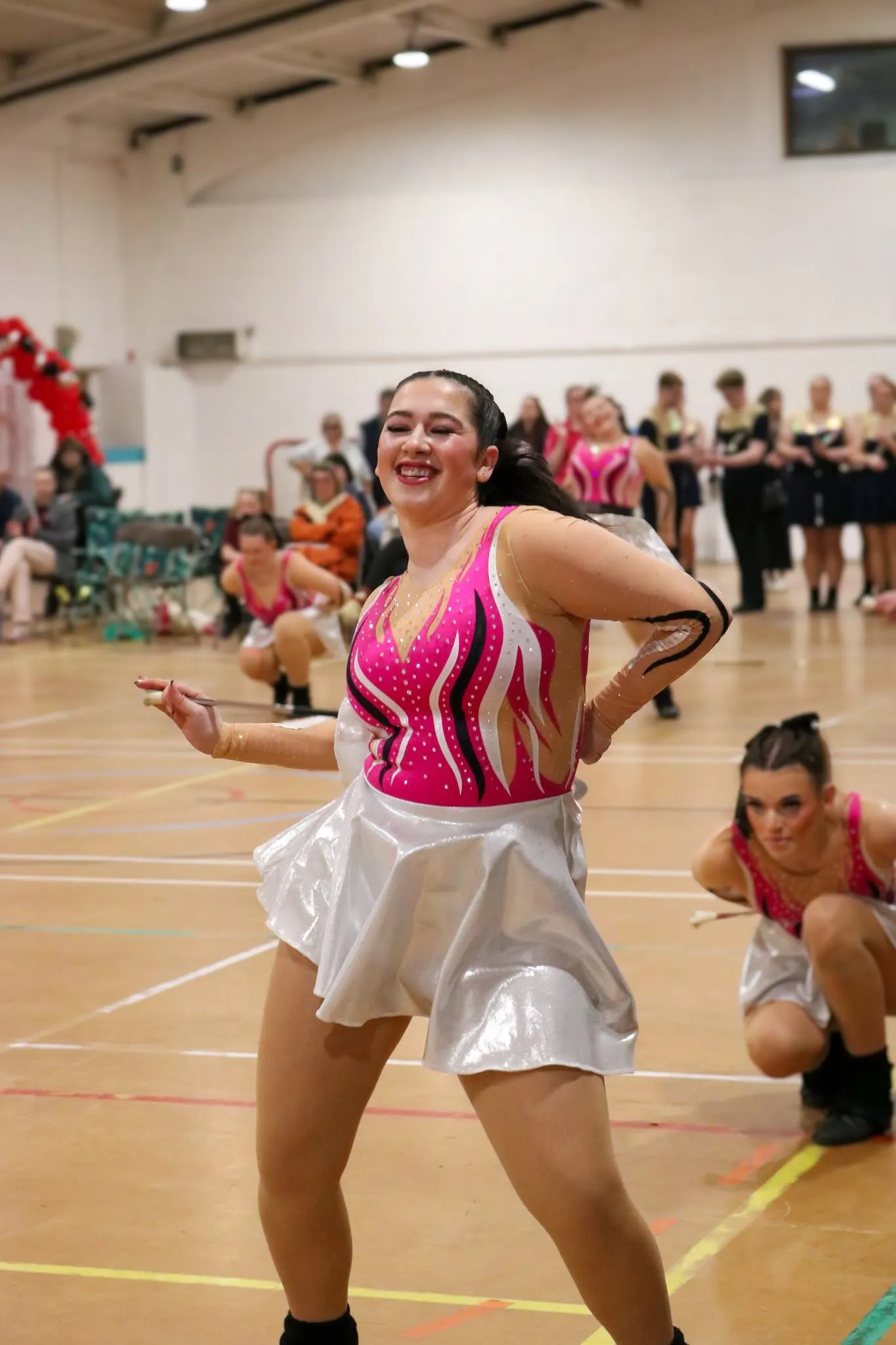 Diamond Twirlers majorettes performing