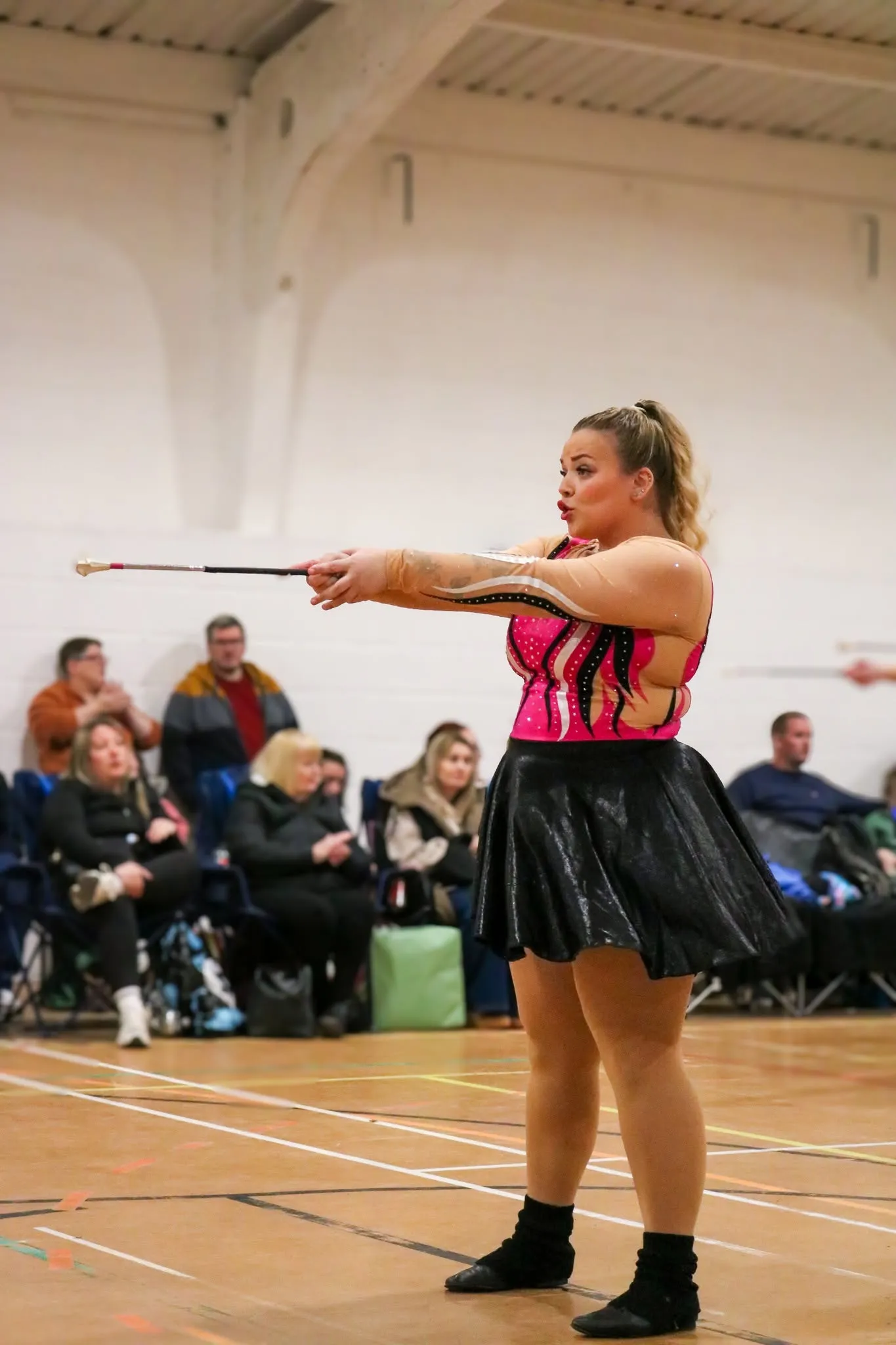 Diamond Twirlers Seniors majorettes performing