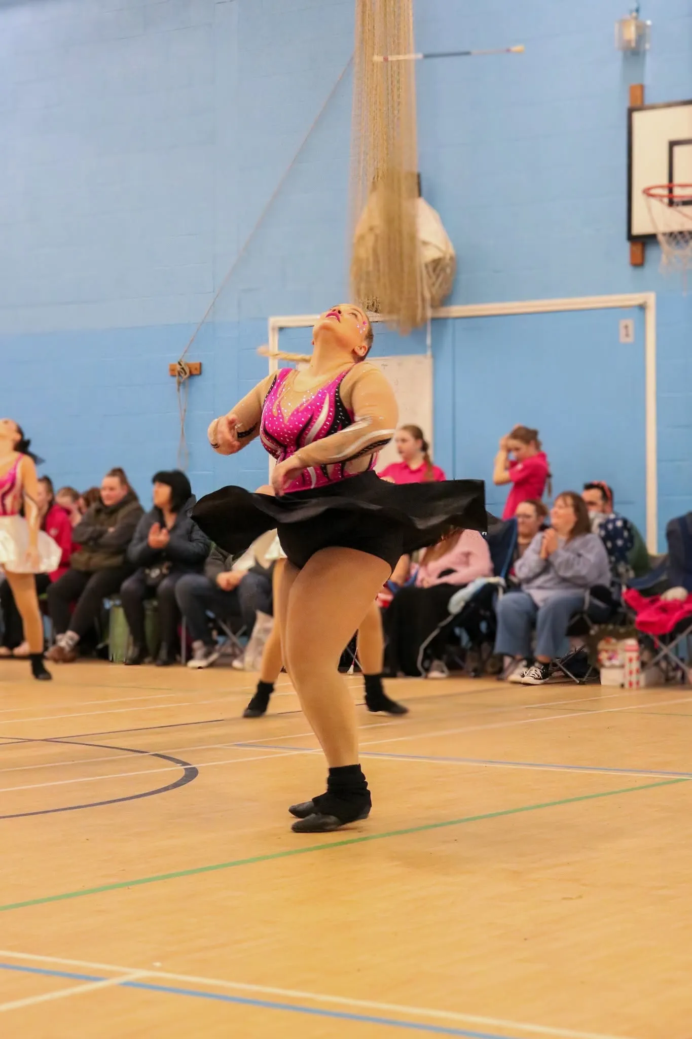 Diamond Twirlers Seniors majorettes performing