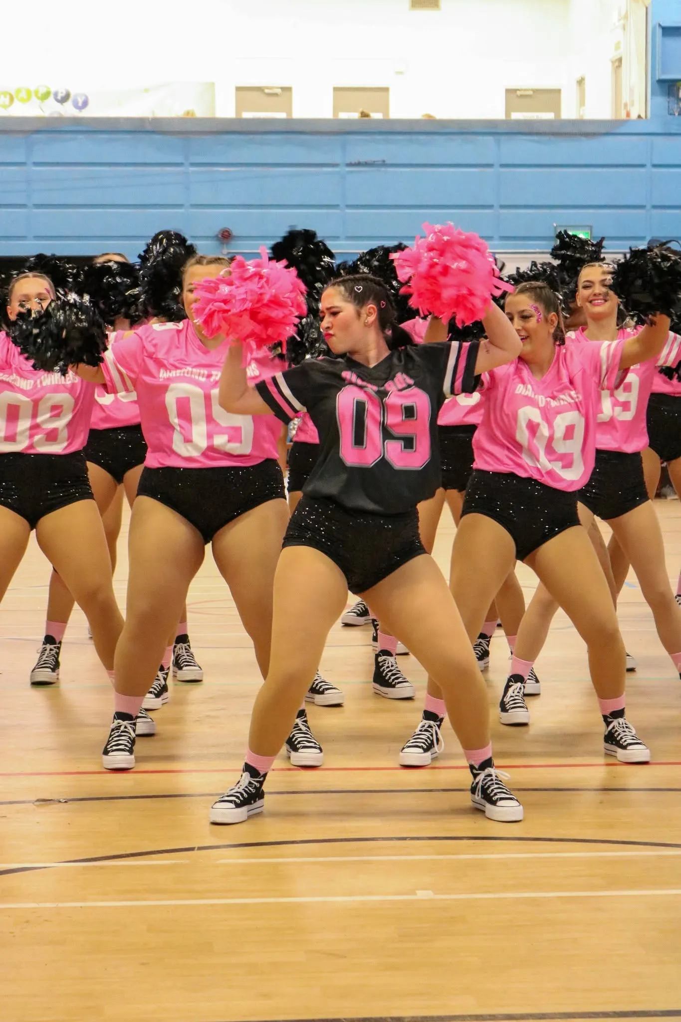 Diamond Twirlers majorettes performing