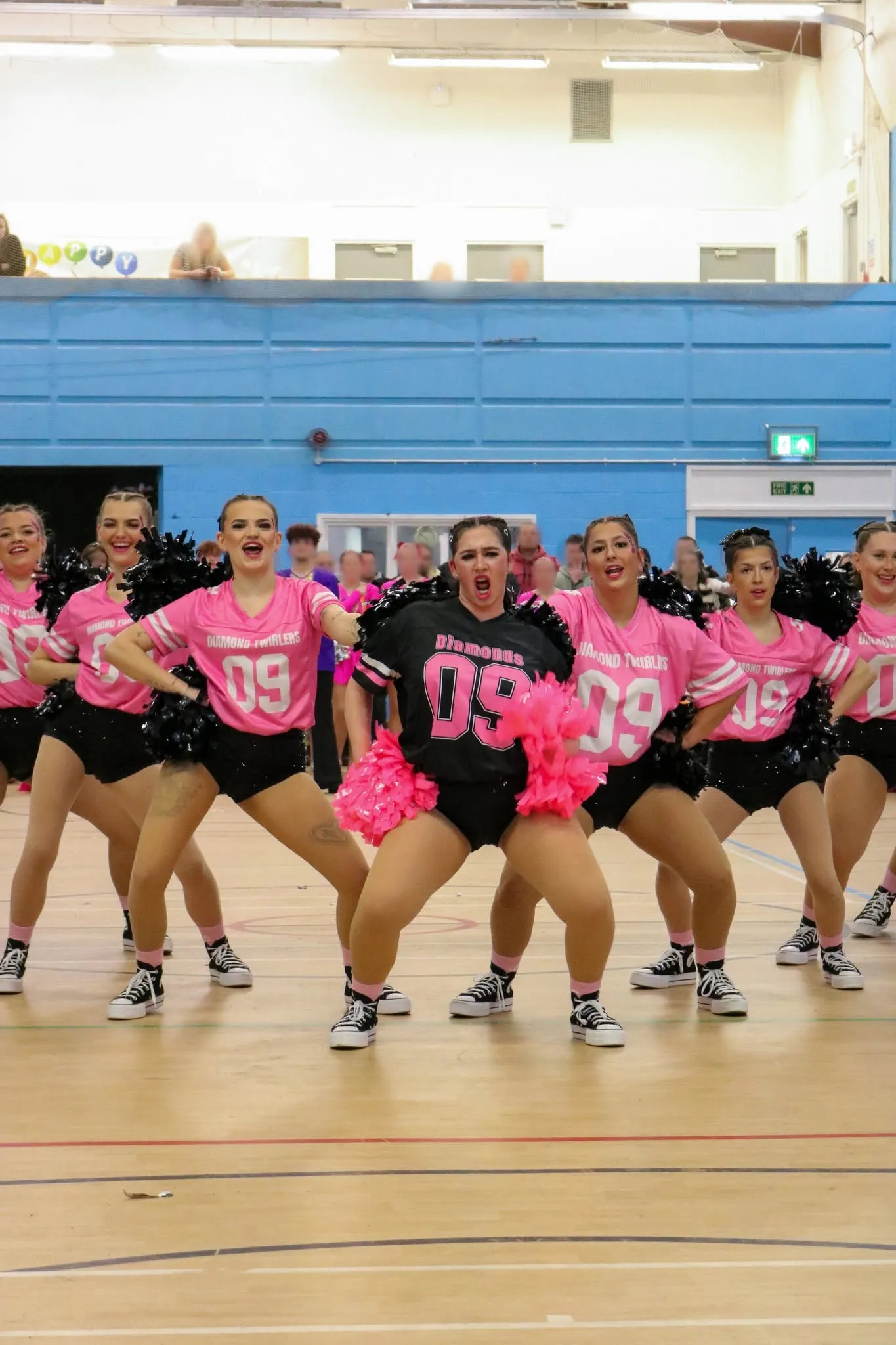 Diamond Twirlers Seniors majorettes performing