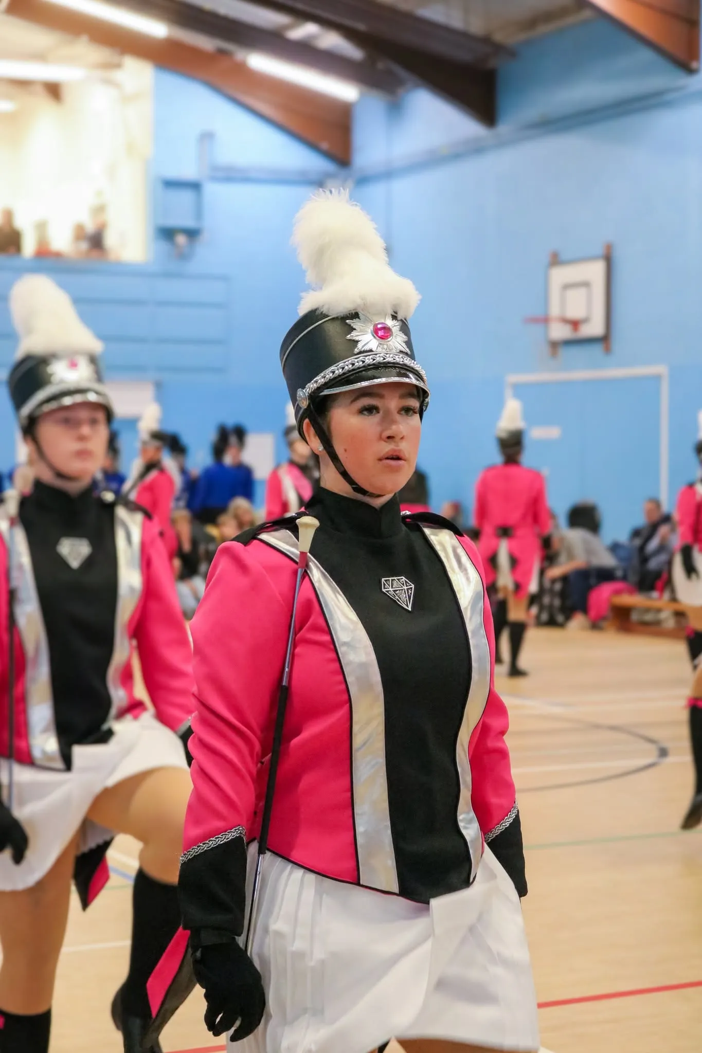 Diamond Twirlers Seniors majorettes performing