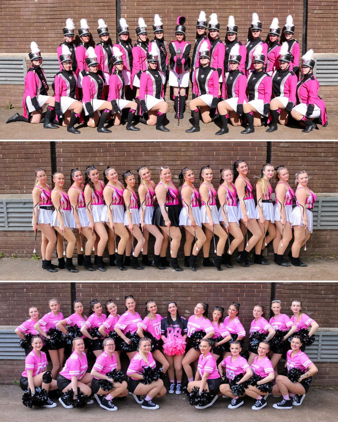 Diamond Twirlers Seniors section