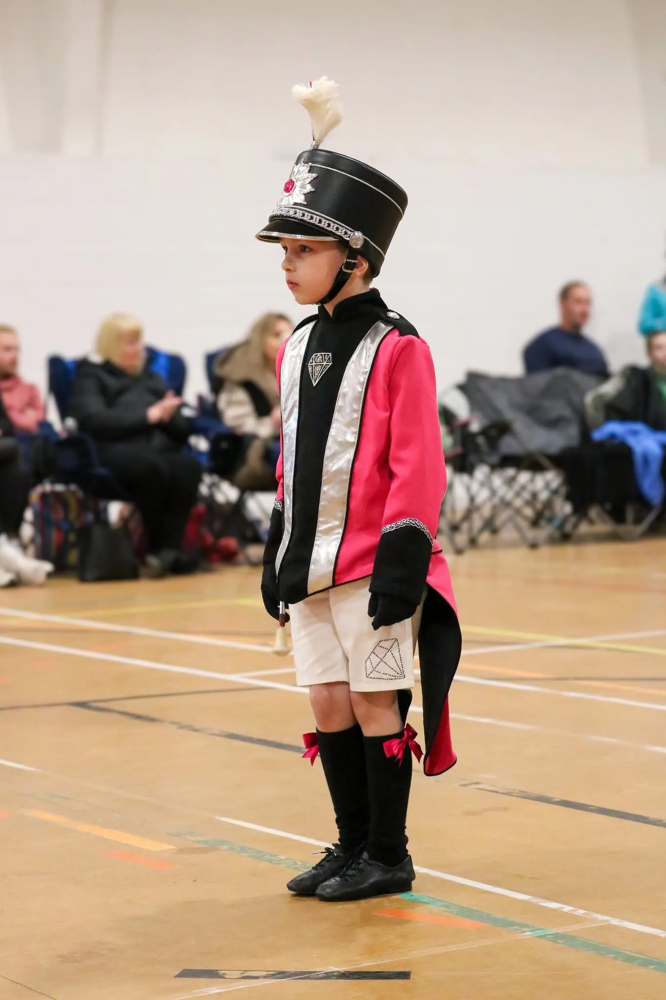 Diamond Twirlers Tinies majorettes performing