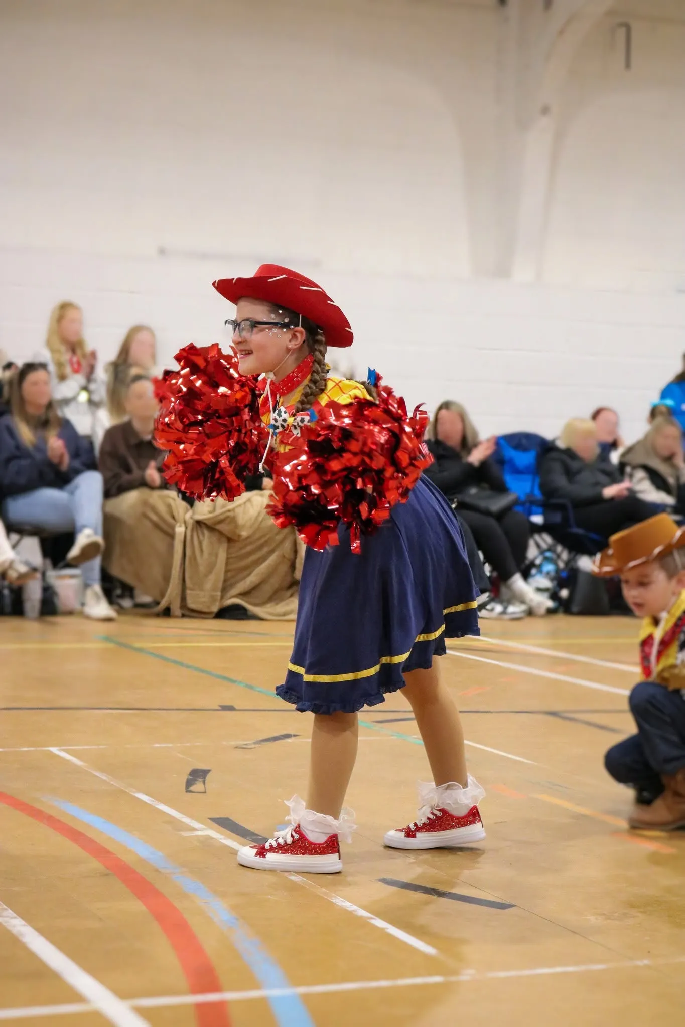 Diamond Twirlers Tinies majorettes performing